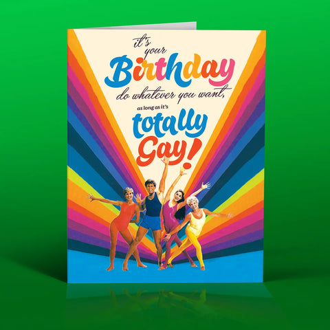 totally gay birthday card