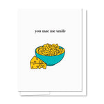 you Mac me smile funny greeting card