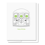 nye subway mat happy birthday greeting card