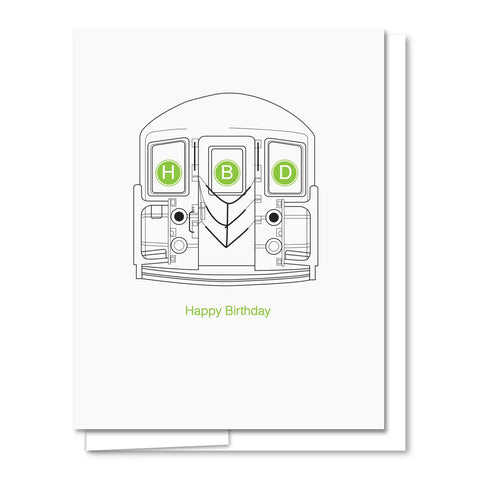 nye subway mat happy birthday greeting card