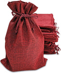 burlap gift bag