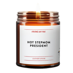 HOT STEPMOM PRESIDENT (Leather & Rose) 2024 Election Candle