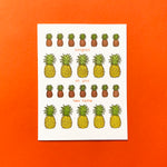 PINEAPPLE NEW HOME LETTERPRESS GREETING CARD