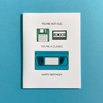 YOU'RE A CLASSIC. Letterpress Greeting Card. For Sale on this site. $6